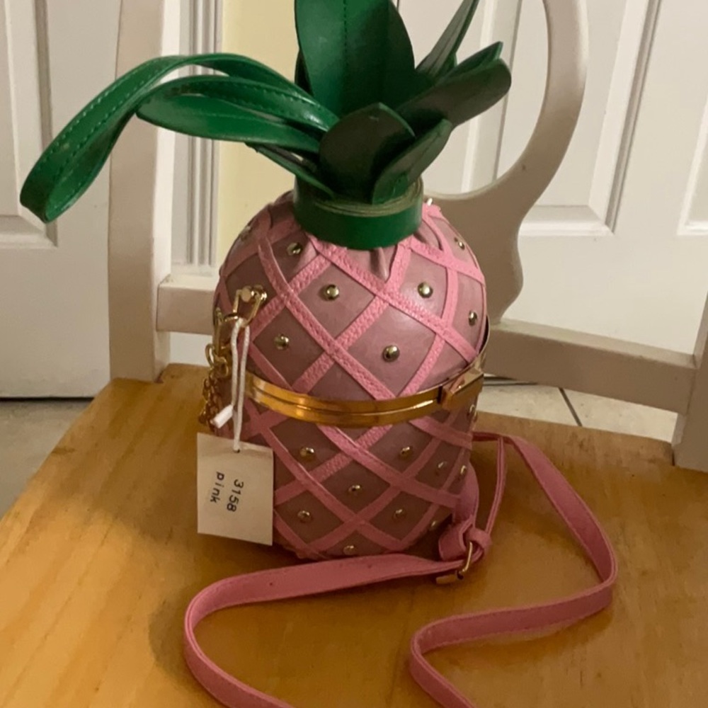 DesignerPink Pineapple Crossbody Bag - Picture 6 of 8